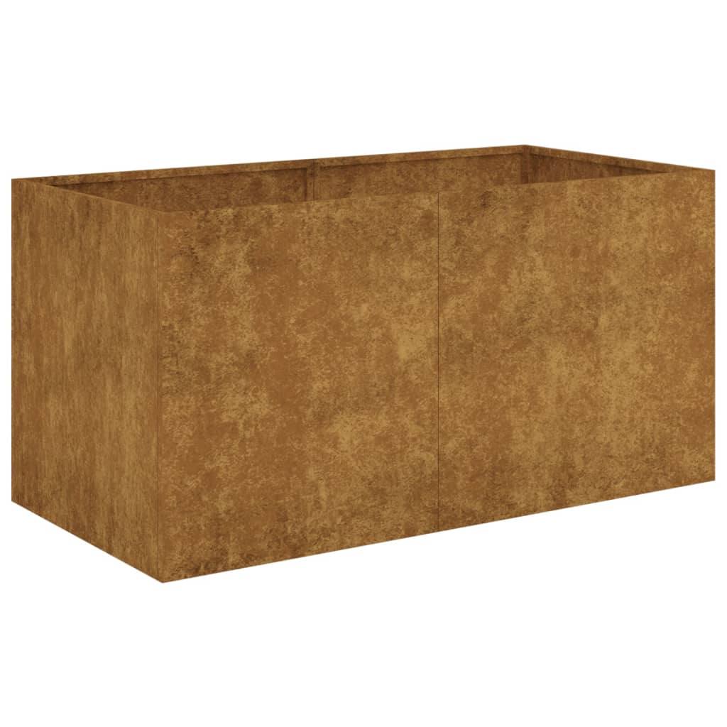 Jardinière 80X40X40 Cm Acier Corten