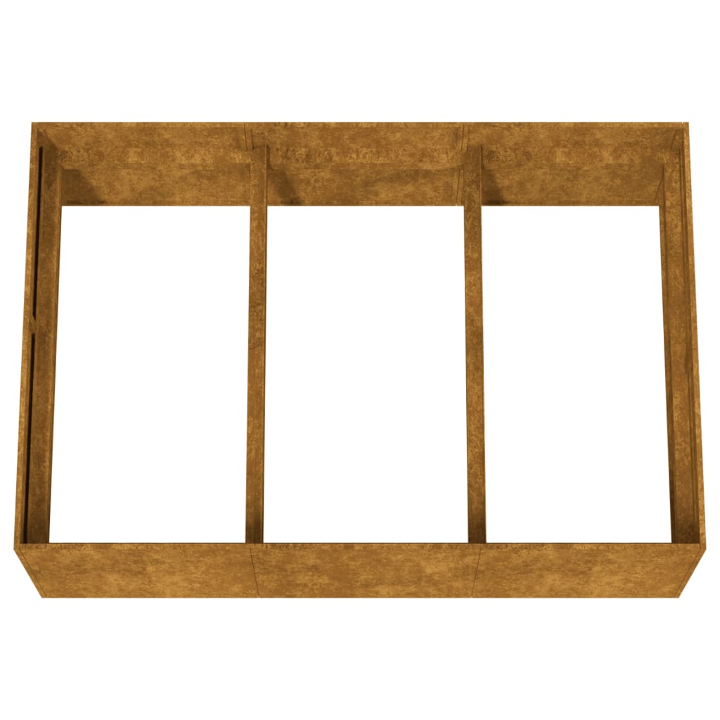 Lit Surélevé De Jardin Acier Corten