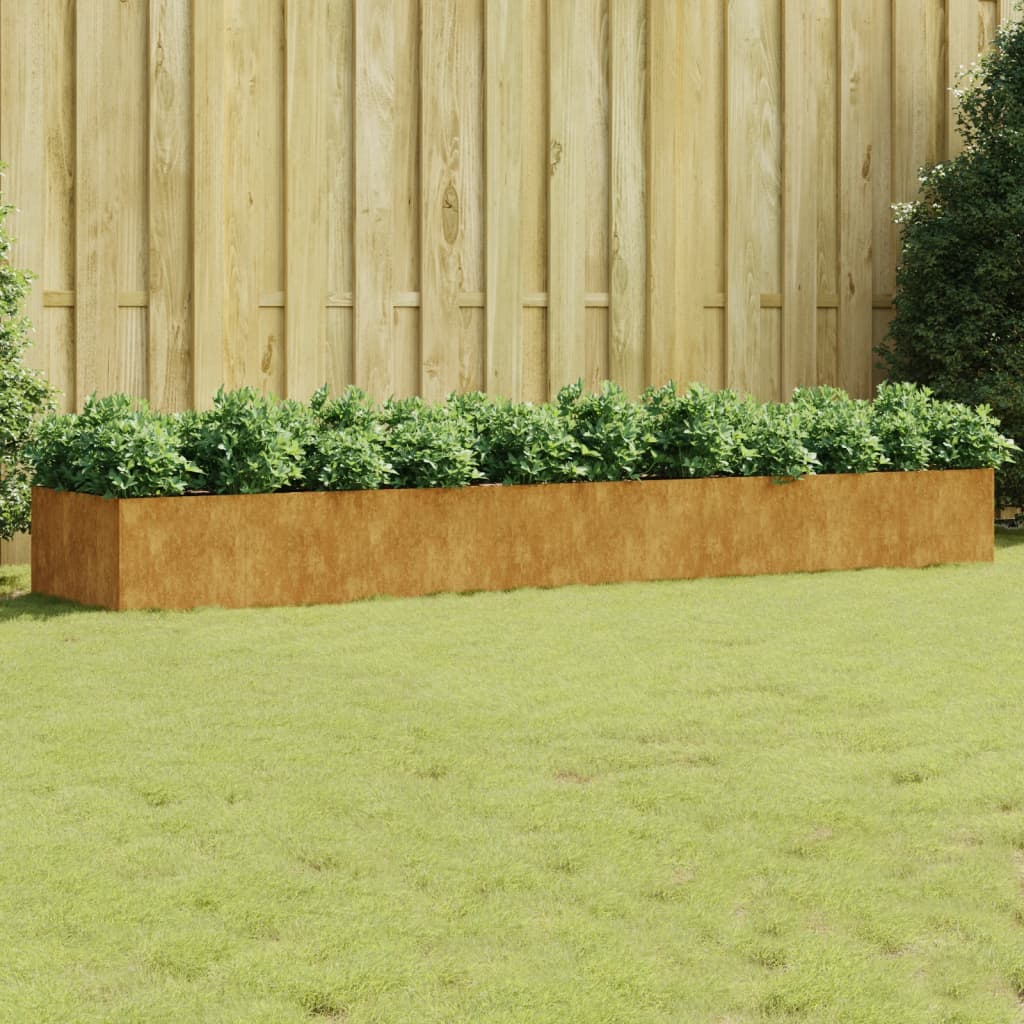 Lit Surélevé De Jardin Acier Corten