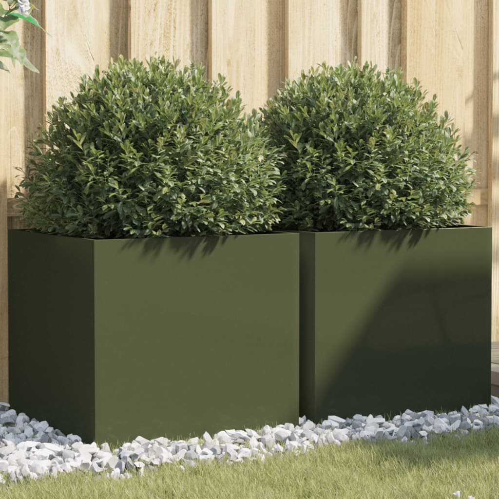 Jardinières 2 Pcs Acier Corten