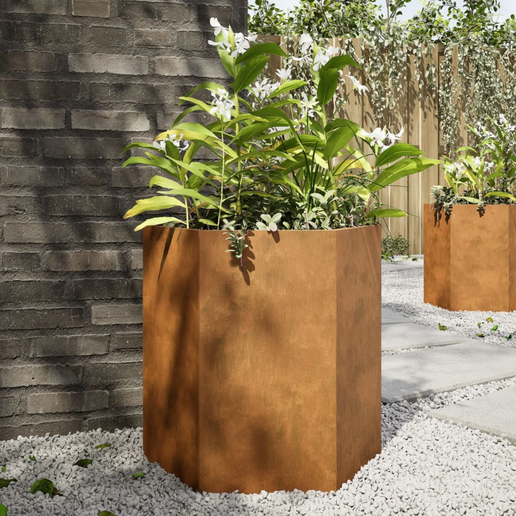 Jardinière Rouillé Acier Corten