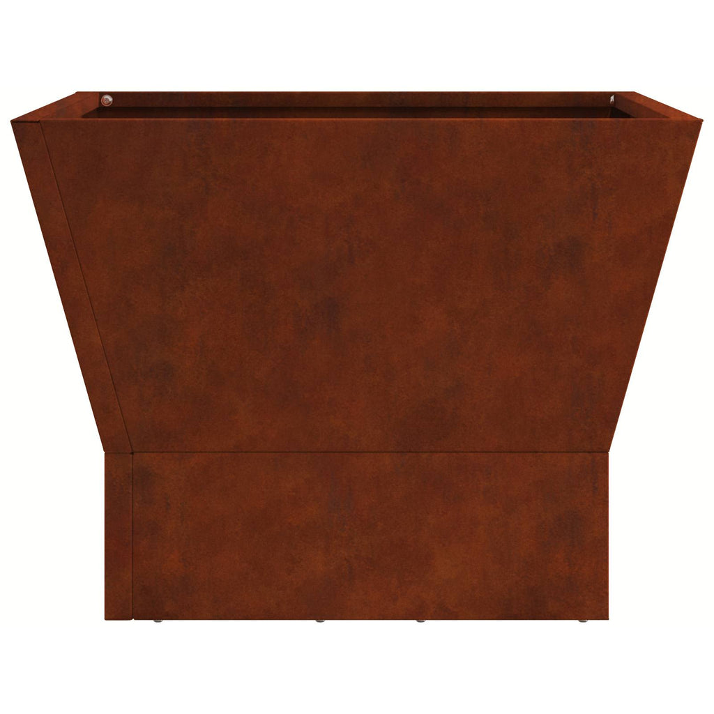 Brasero Rouillé 40 X 40 X 35 Cm Acier Patiné