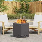 Bol De Feu Sans Fumée Rouillé Acier Patiné