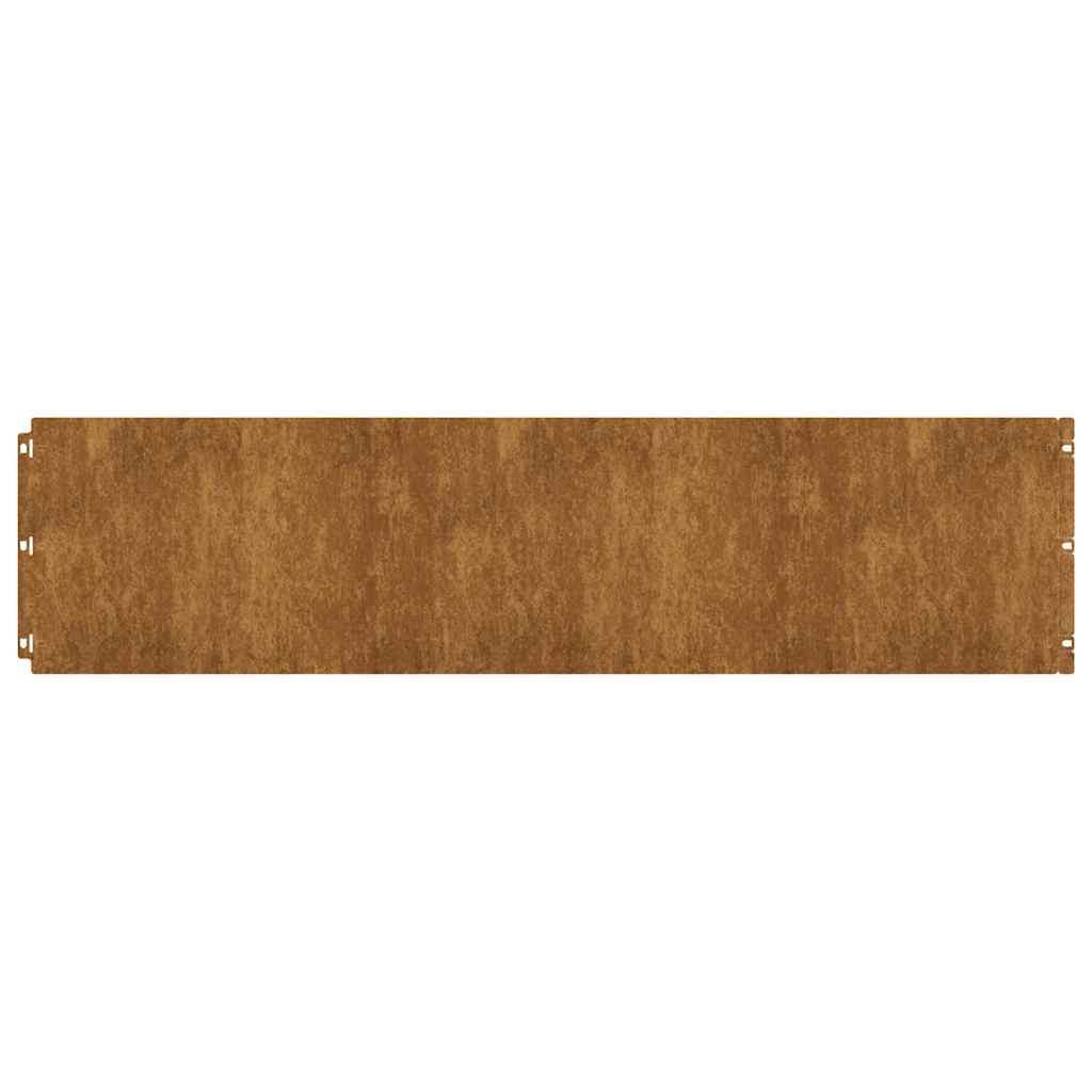 Bordure De Pelouse 20 Pc Rouillé