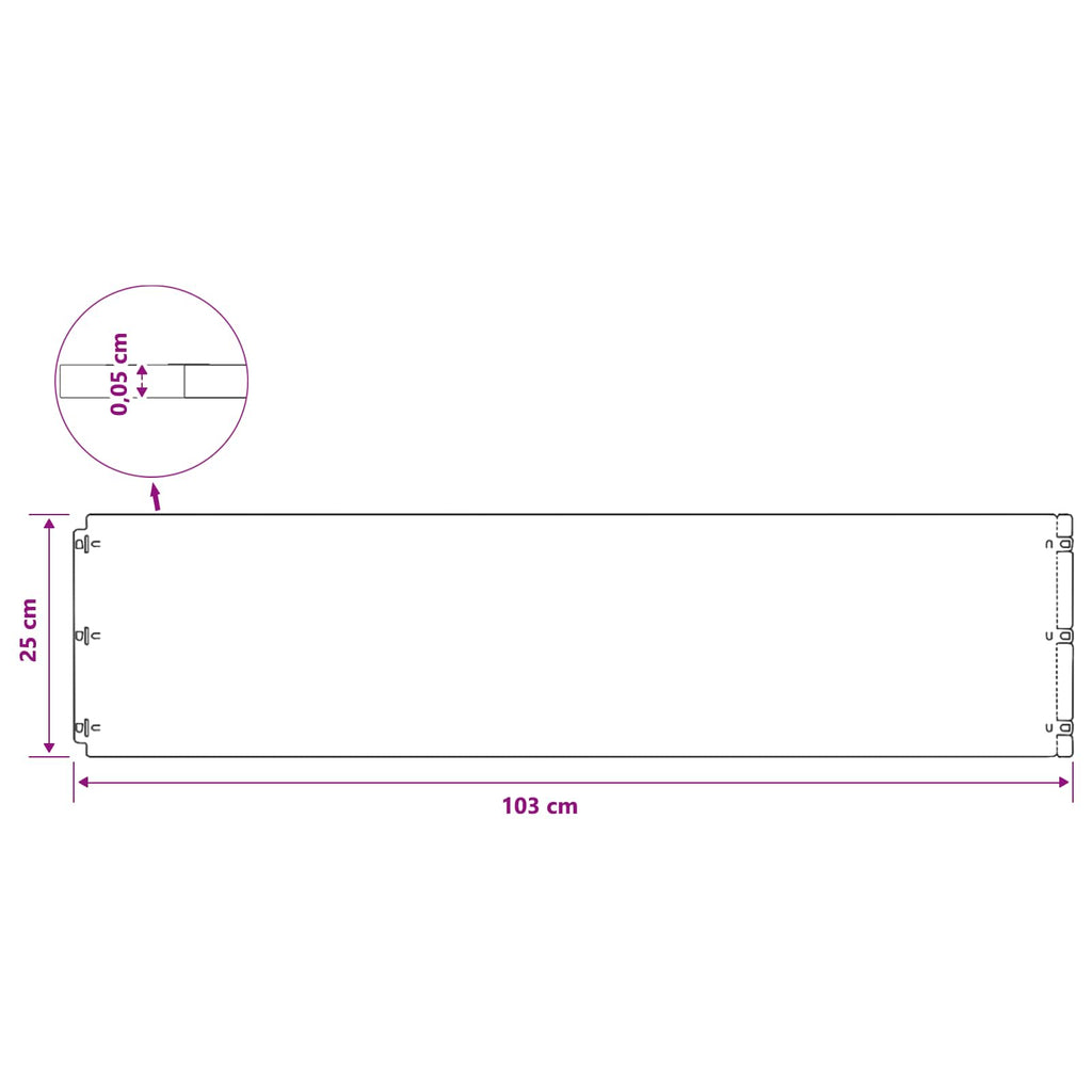 Bordure De Pelouse 20 Pc Rouillé