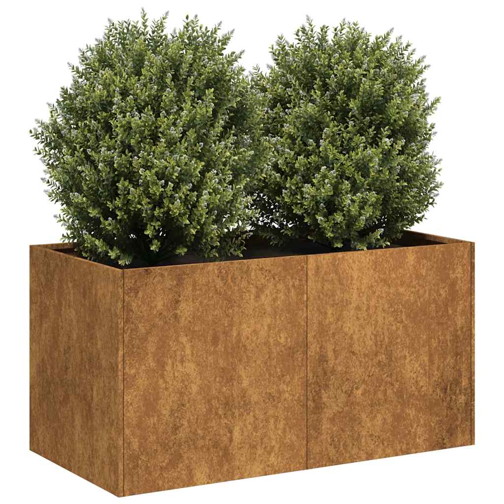 Cache-Pot De Jardin Rouillé