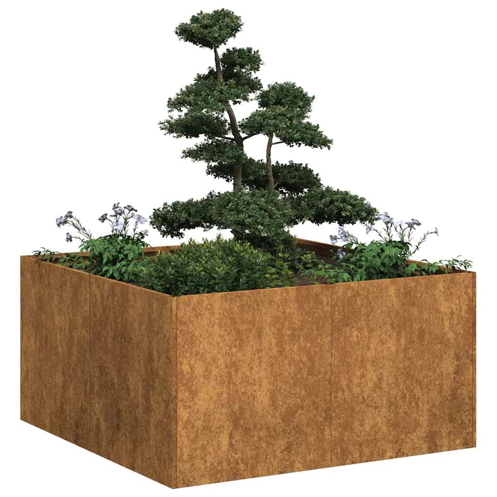 Cache-Pot De Jardin Rouillé