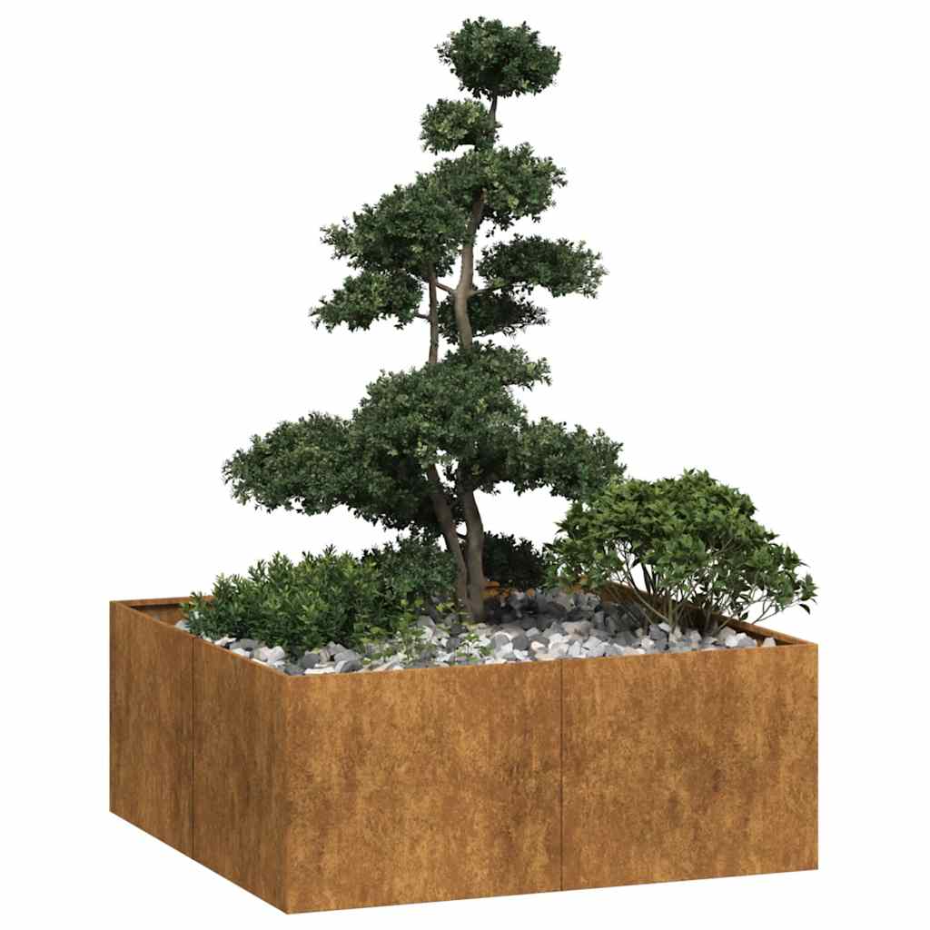 Cache-Pot De Jardin Rouillé