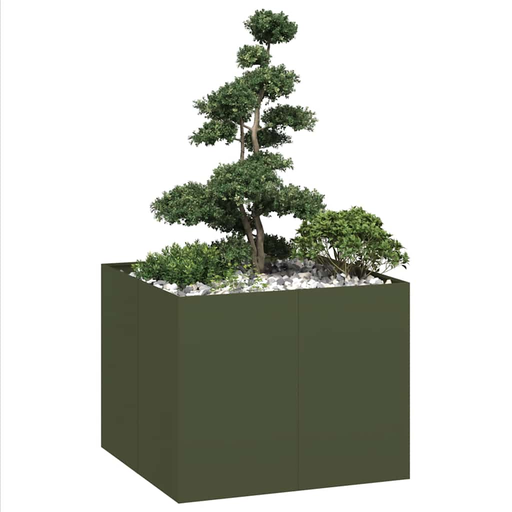Cache-Pot De Jardin Rouillé
