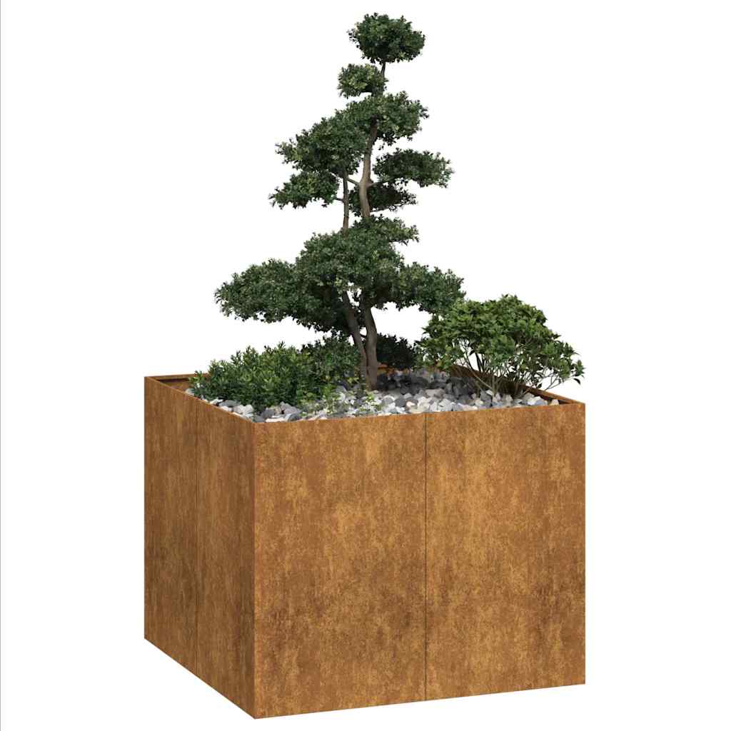 Cache-Pot De Jardin Rouillé