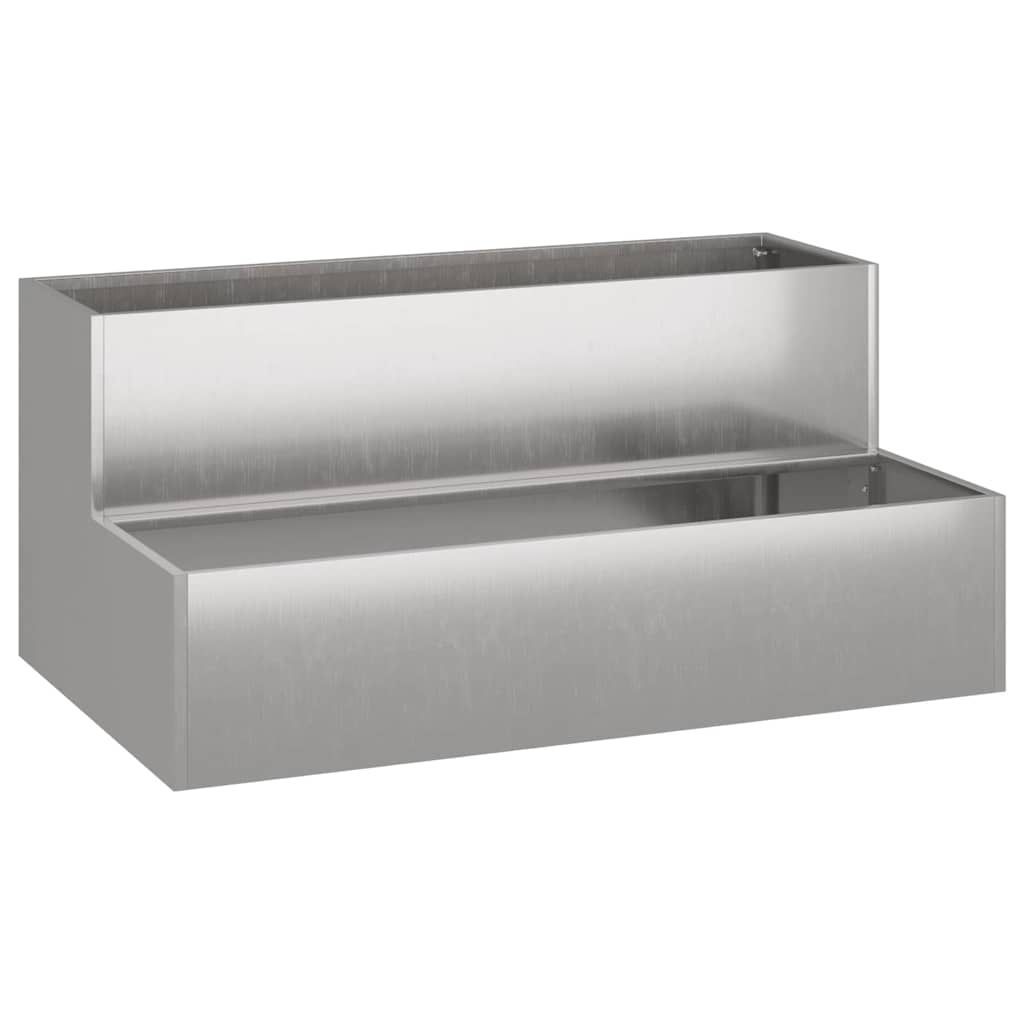 Cache-Pot De Jardin Rouillé Acier Patiné