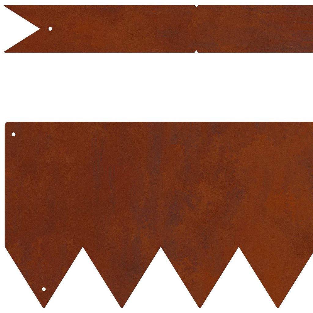 Bordure De Pelouse 20 Pc 100 X 0.05 X 20 Cm Rouillé