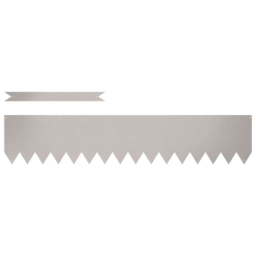 Bordure De Pelouse 20 Pc 100 X 0.05 X 20 Cm Rouillé