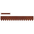 Bordure De Pelouse 20 Pc 100 X 0.05 X 20 Cm Rouillé