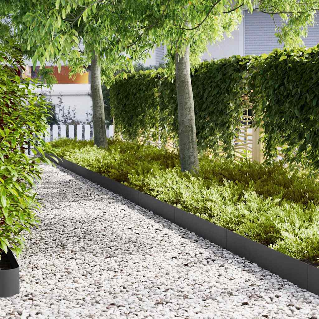 Bordure De Pelouse 20 Pc 100 X 0.05 X 20 Cm Rouillé
