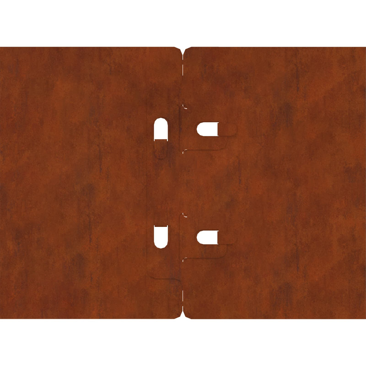 Bordure De Pelouse 30 Pc Rouillé
