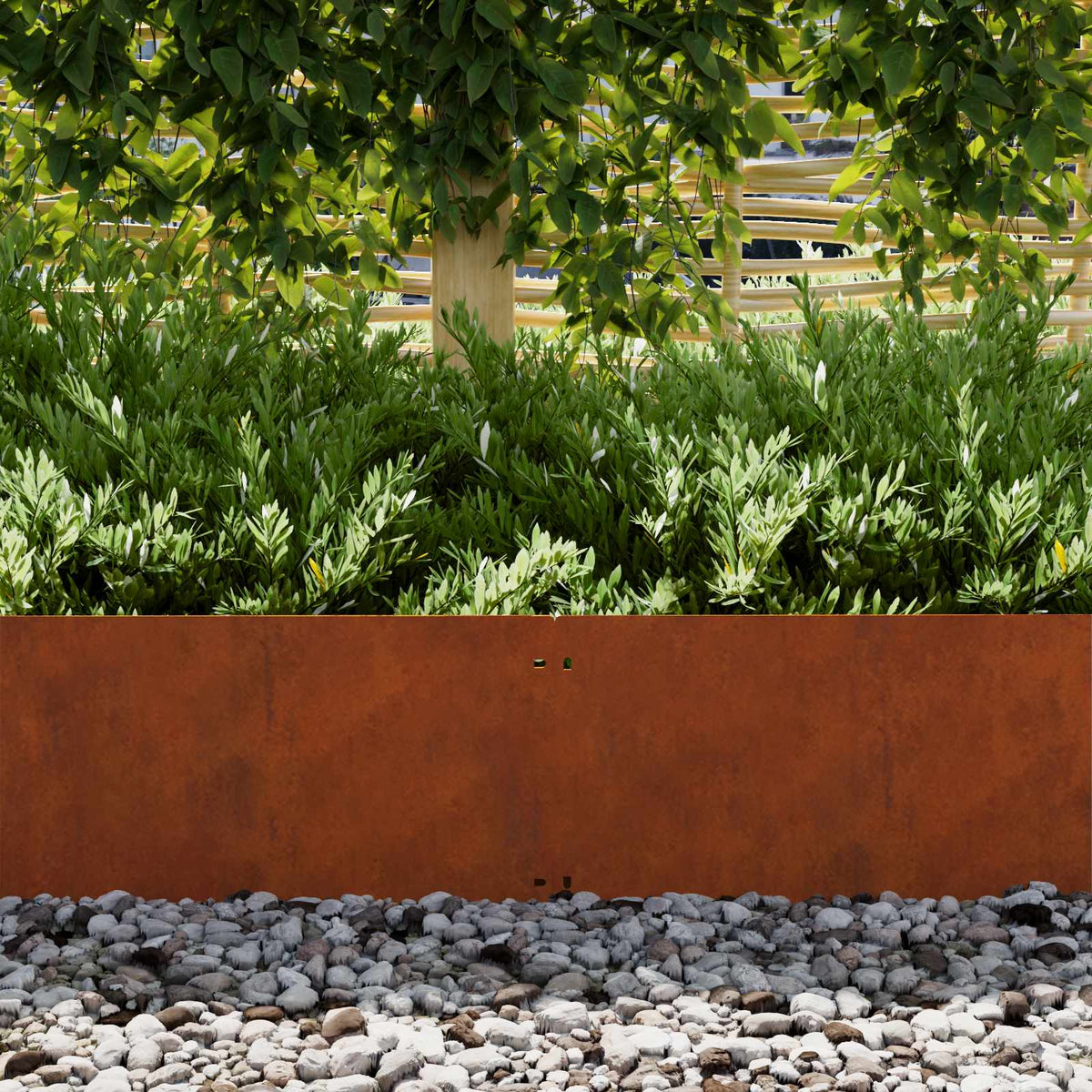 Bordure De Pelouse 30 Pc Rouillé
