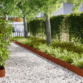 Bordure De Pelouse 30 Pc Rouillé