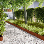 Bordure De Pelouse 30 Pc Rouillé