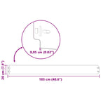 Bordure De Pelouse 30 Pc Rouillé
