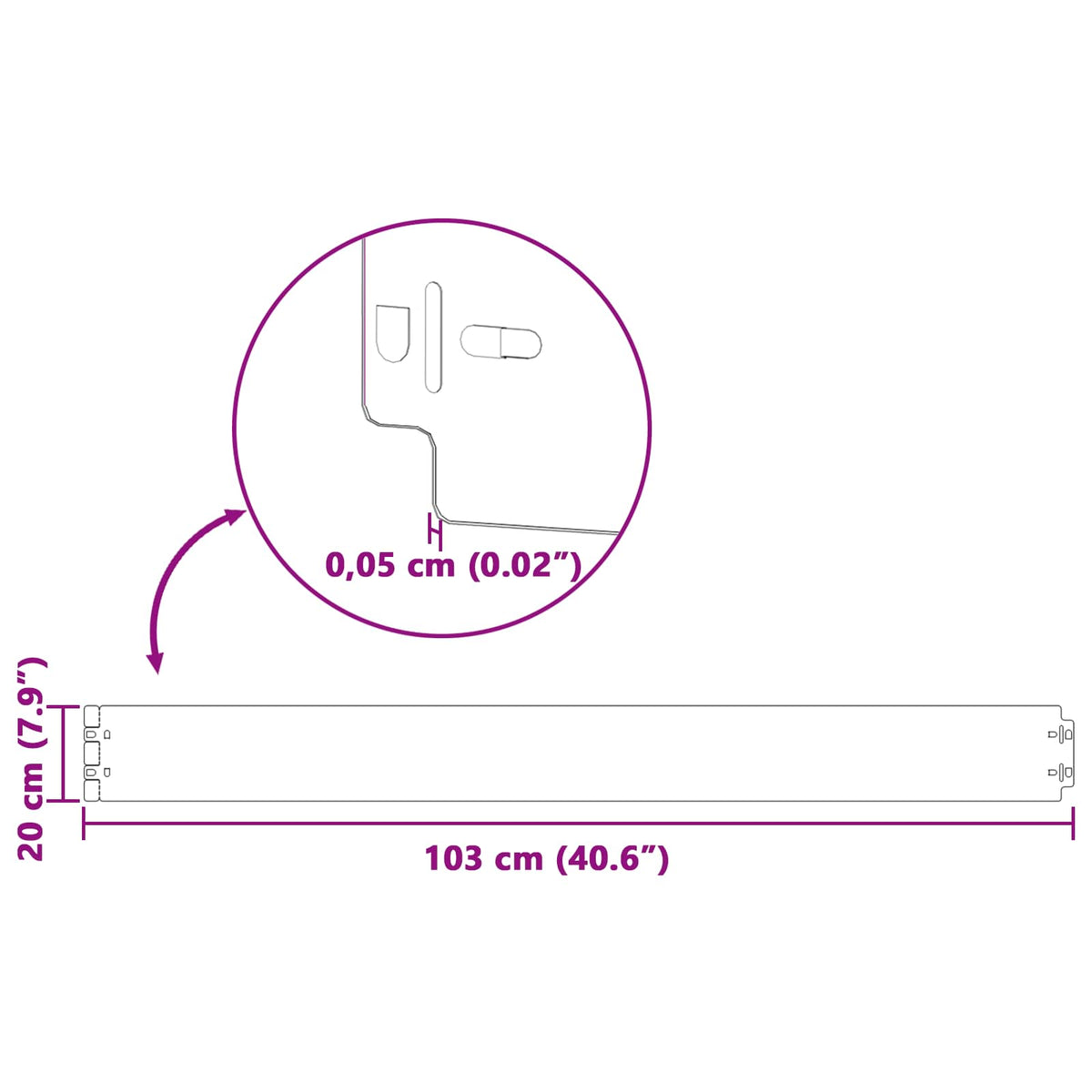Bordure De Pelouse 30 Pc Rouillé