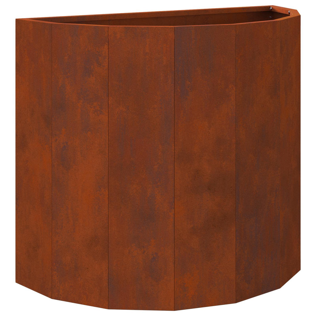 Jardinière Rouillé Acier Patiné