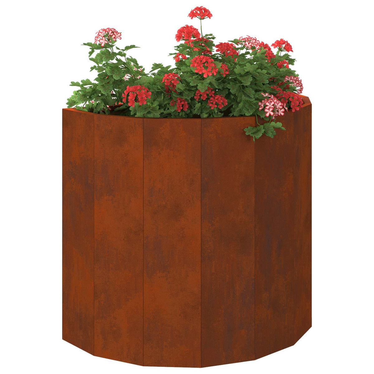 Jardinière Rouillé Acier Patiné