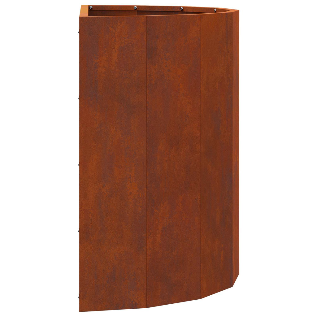 Jardinière Rouillé Acier Patiné