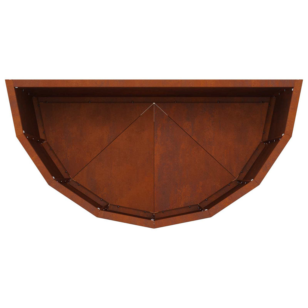 Jardinière Rouillé Acier Patiné