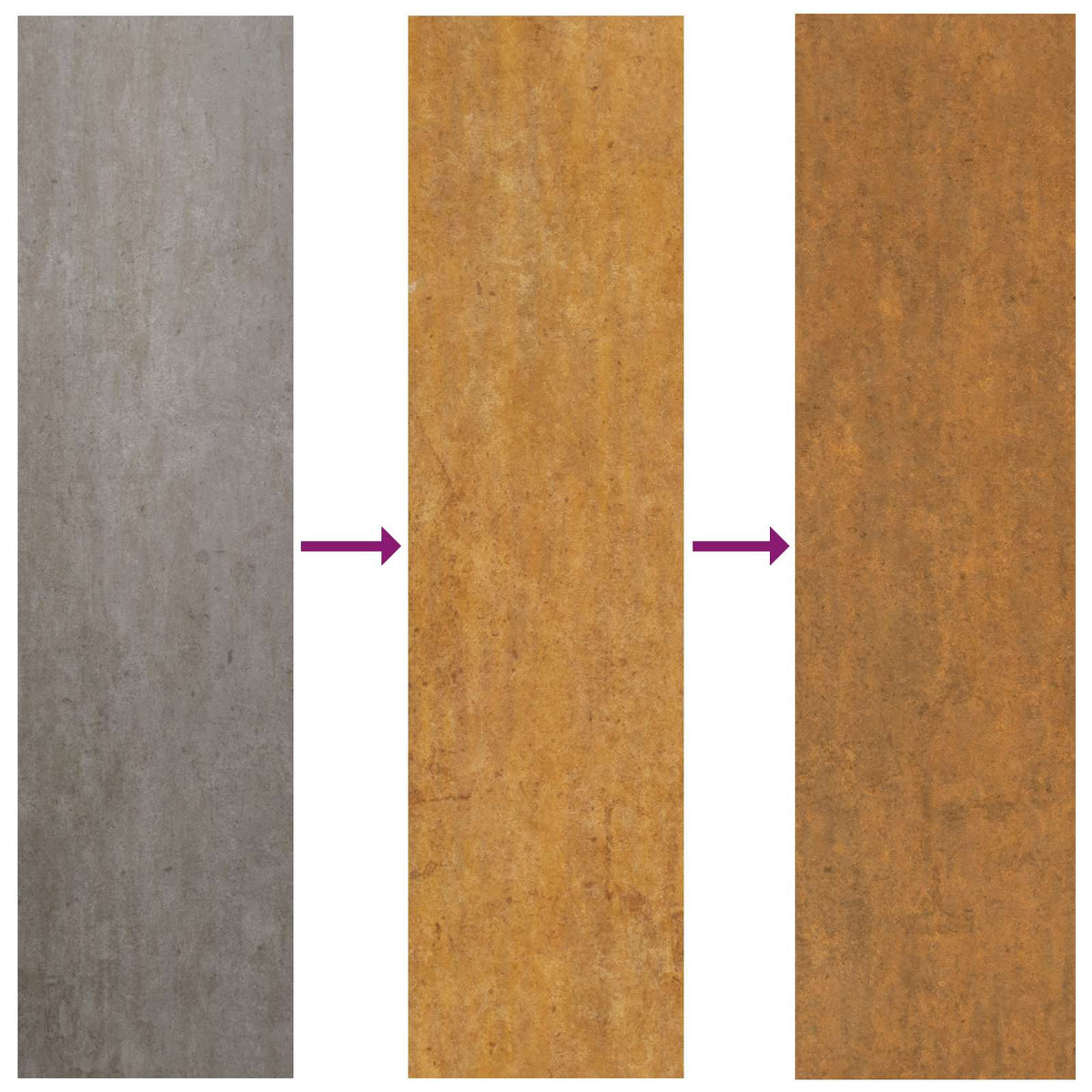 Jardinière Rouillé Acier Patiné