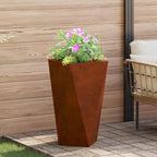 Jardinière Rouillé Acier Patiné