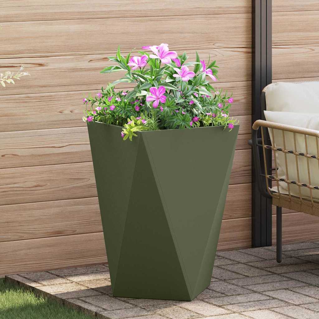 Jardinière Rouillé Acier Patiné