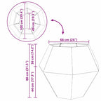 Jardinière 2 Pc Rouillé