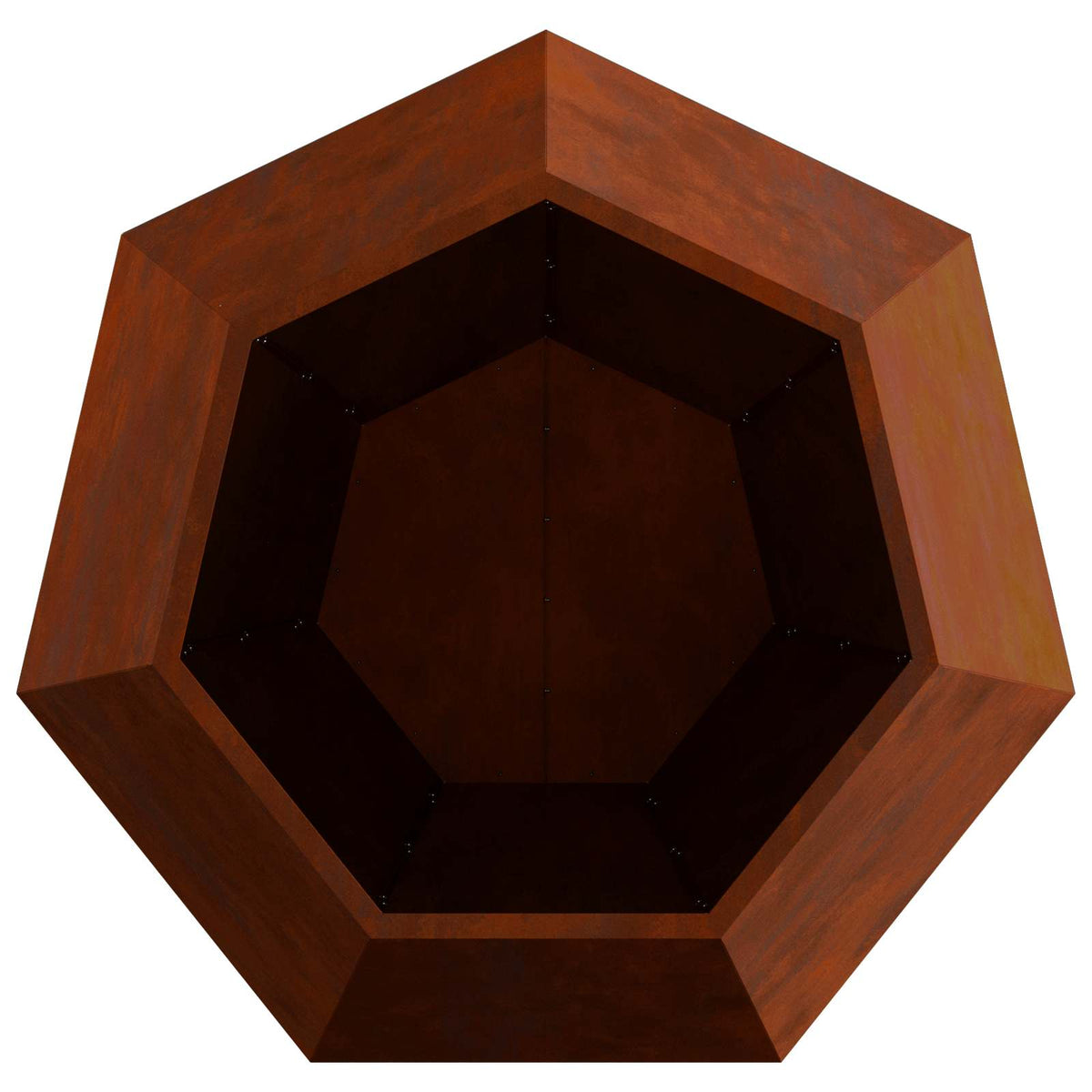 Jardinière 2 Pc Rouillé