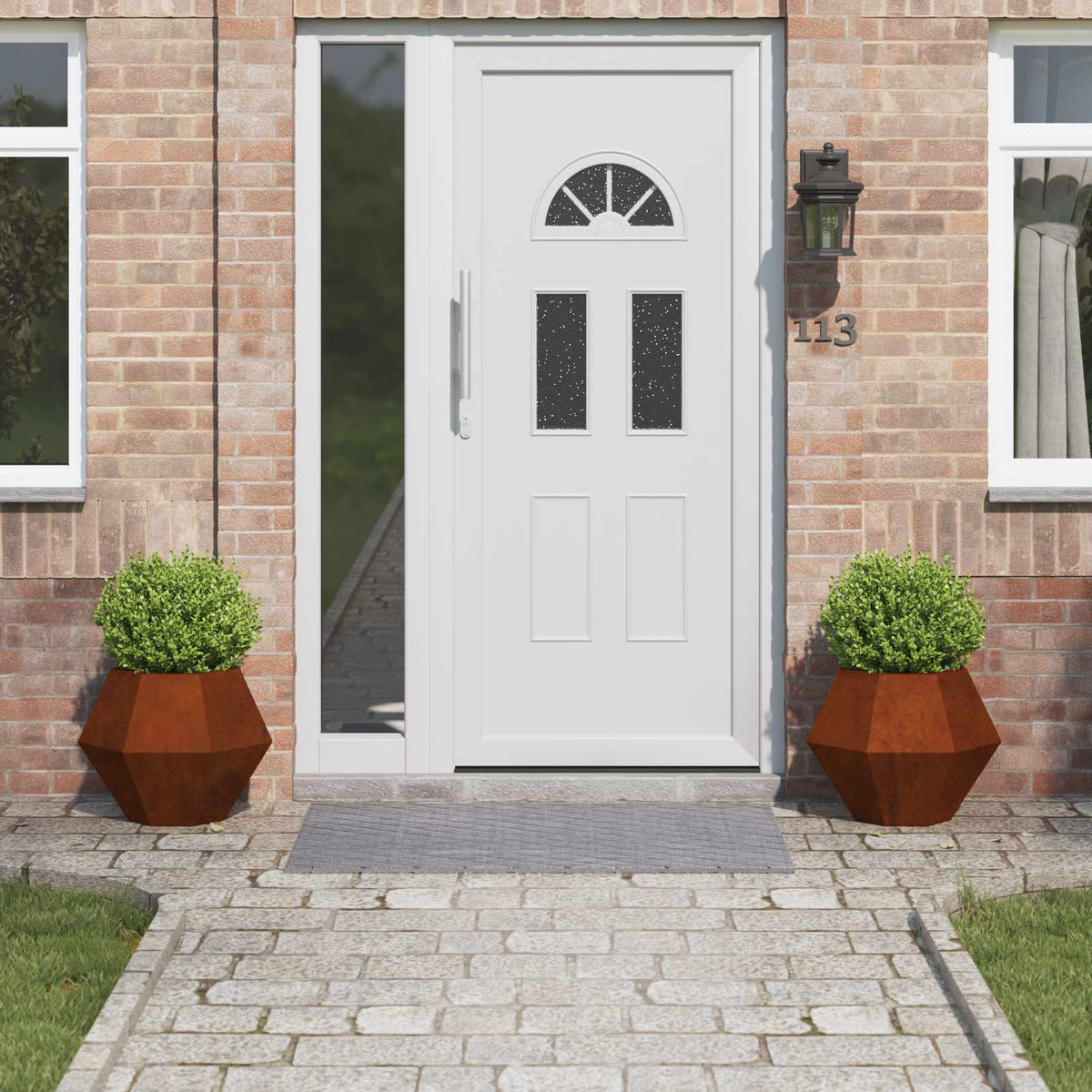 Jardinière 2 Pc Rouillé