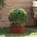 Anneau De Jardinière Rouillé 80 X 80 X 20 Cm Acier Patiné