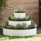 Cache-Pot De Jardin Rouillé 120 X 120 X 20 Cm Acier Patiné