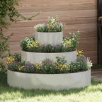 Cache-Pot De Jardin Rouillé 120 X 120 X 20 Cm Acier Patiné