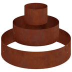 Cache-Pot De Jardin Rouillé 90 X 90 X 20 Cm Acier Patiné
