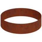 Cache-Pot De Jardin Rouillé 90 X 90 X 20 Cm Acier Patiné