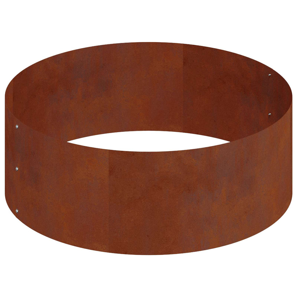Cache-Pot De Jardin Rouillé 90 X 90 X 20 Cm Acier Patiné
