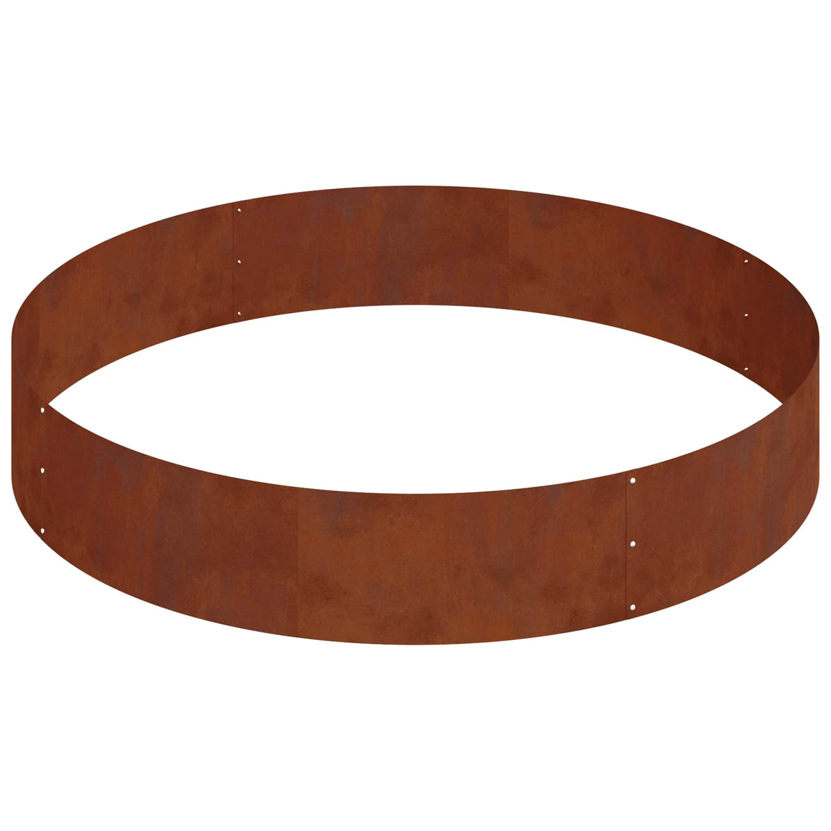 Cache-Pot De Jardin Rouillé 120 X 120 X 20 Cm Acier Patiné