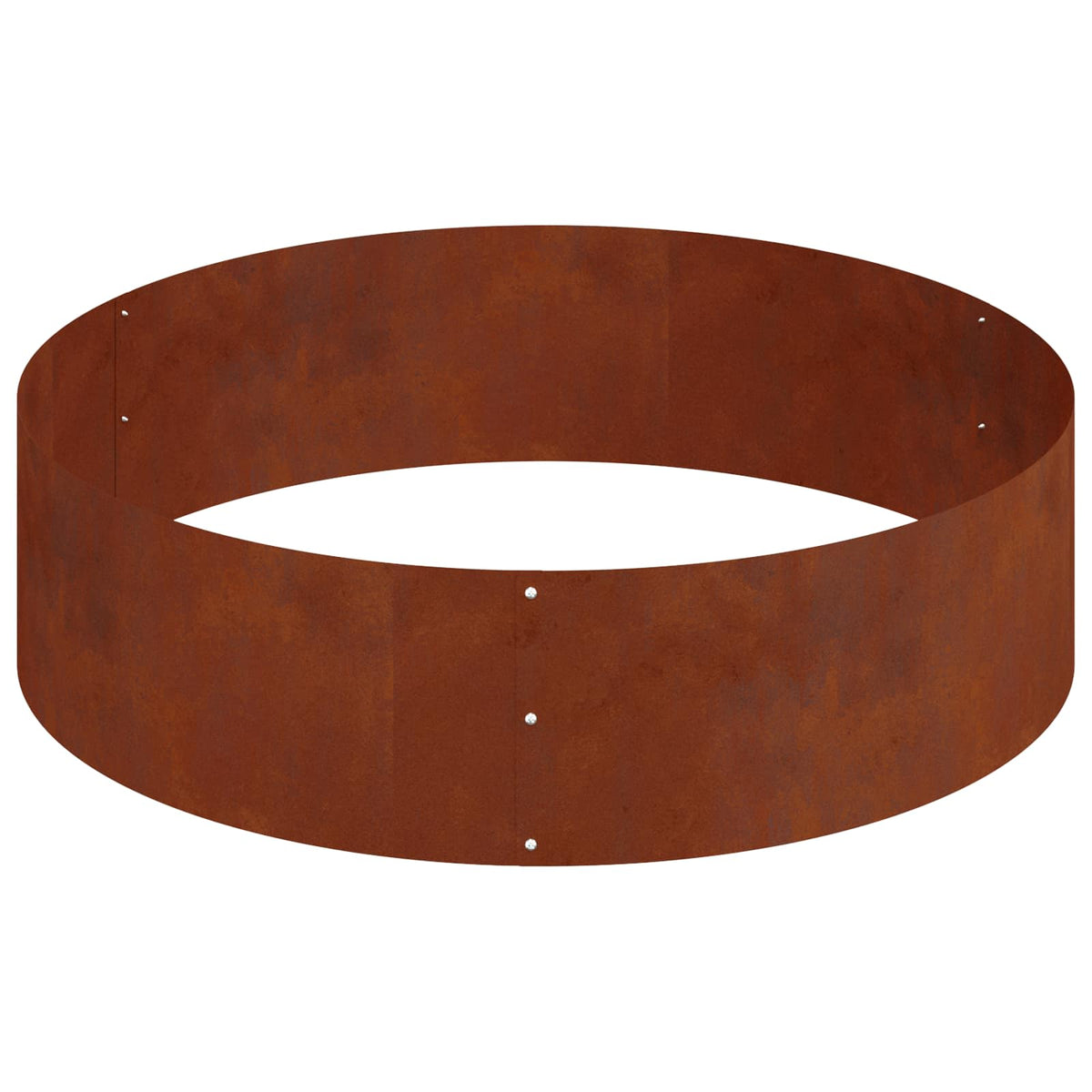 Cache-Pot De Jardin Rouillé 120 X 120 X 20 Cm Acier Patiné