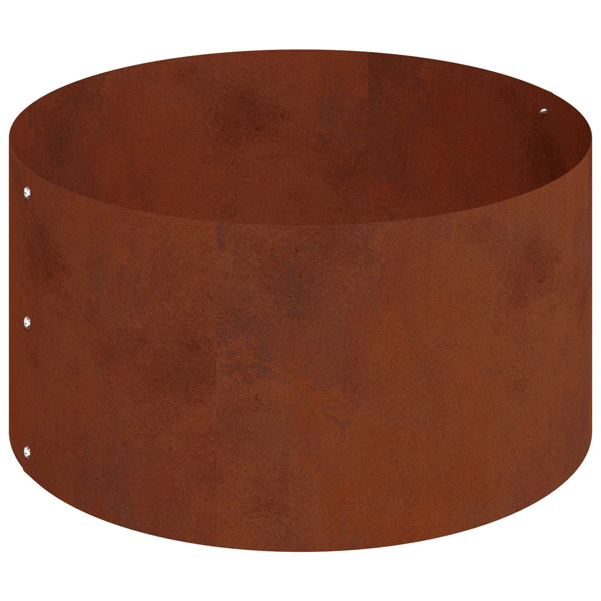 Cache-Pot De Jardin Rouillé 120 X 120 X 20 Cm Acier Patiné