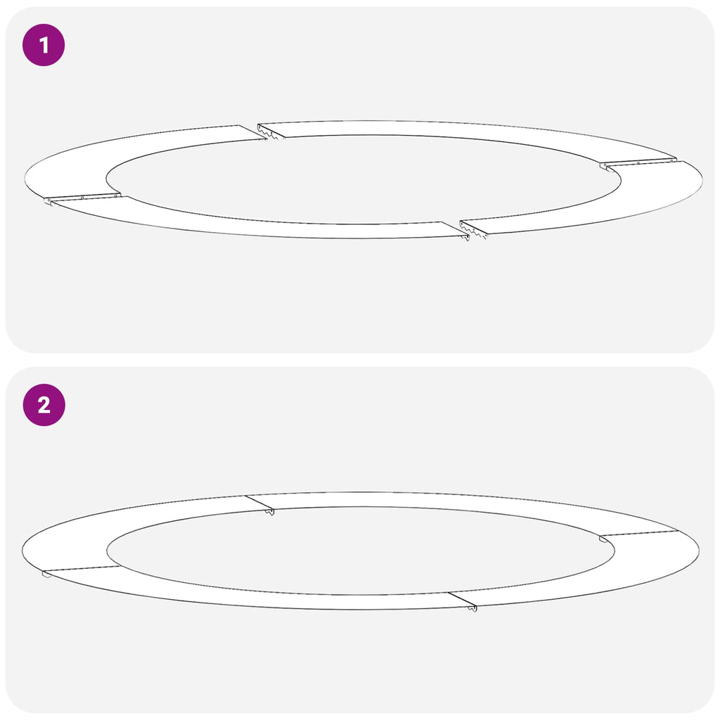Adapté Pour Anneau D'arbre Plat Rouillé Ø90/