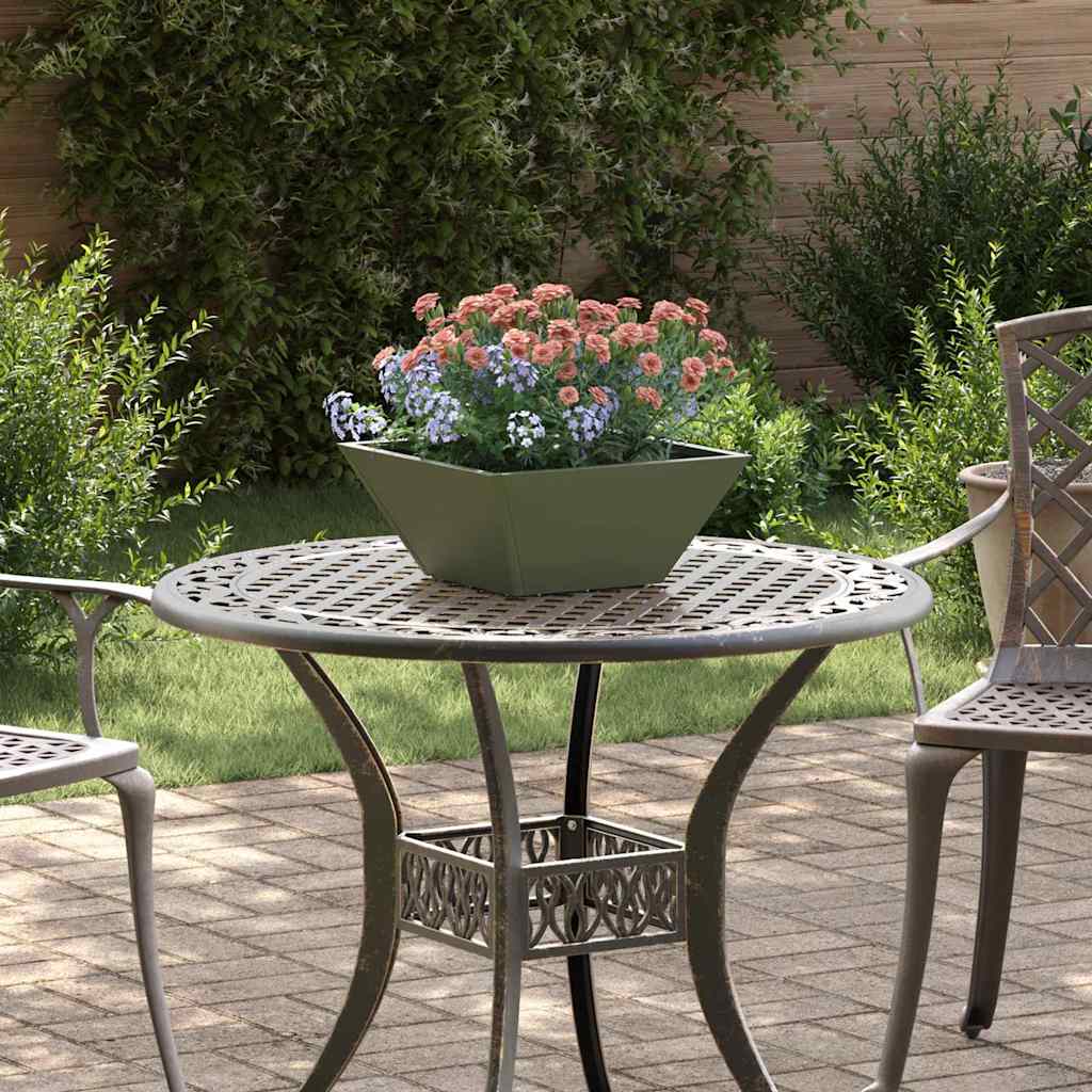 Cache-Pot De Jardin 5 Pc Rouillé