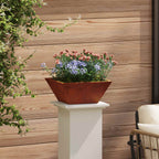 Cache-Pot De Jardin 5 Pc Rouillé