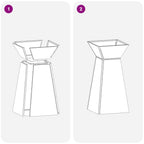 Jardinière À Pilier Rouillé