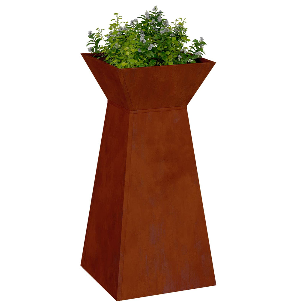 Jardinière À Pilier Rouillé