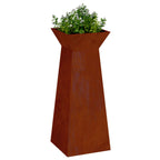 Jardinière À Pilier Rouillé 40 X 40 X 100 Cm